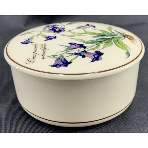 Villeroy & And Boch Trinket Box Campanula rotundifolia Botanica Lidded 4" - Picture 3 of 10